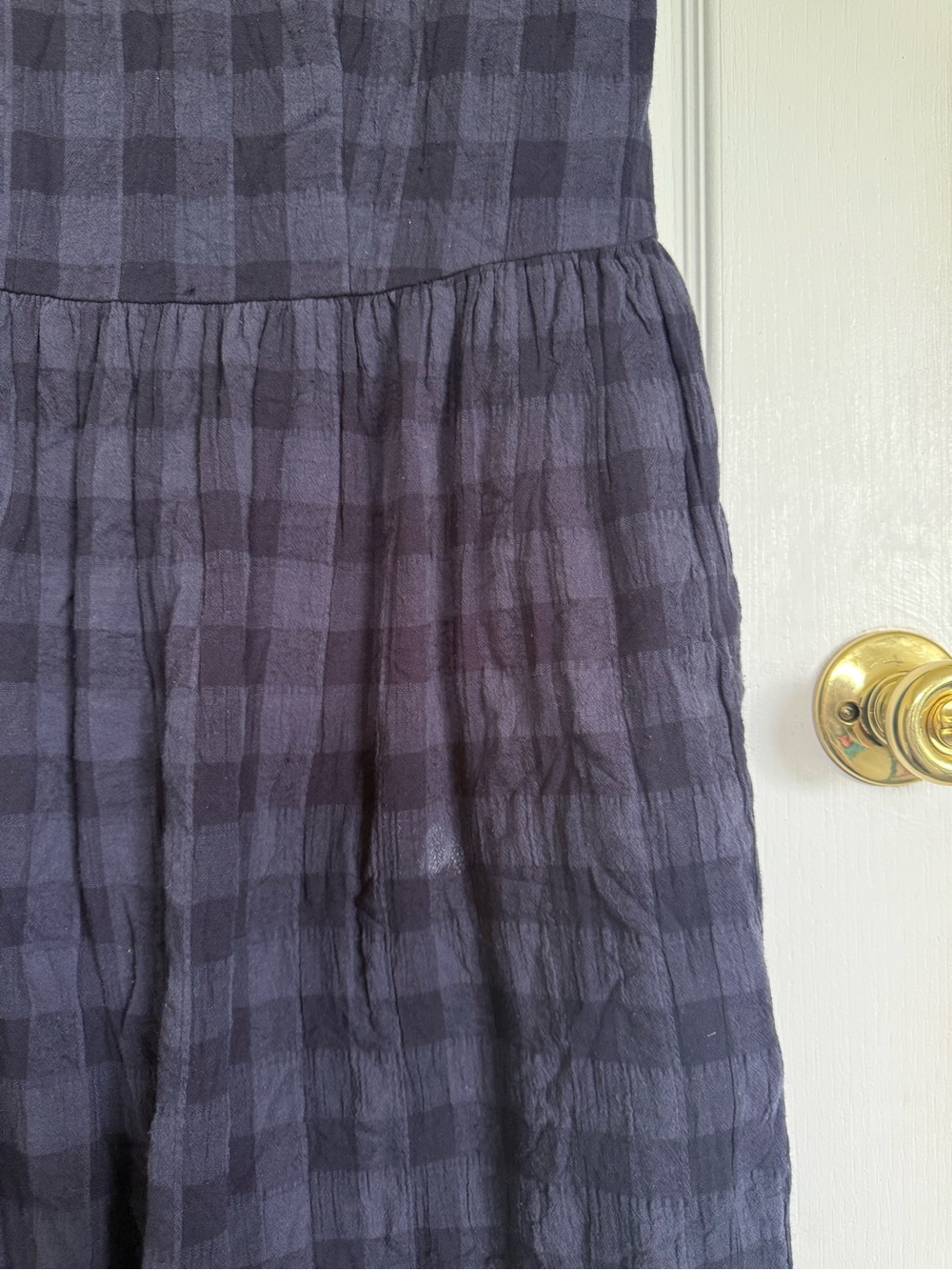 Alex Mill NEW Dora Dress in Navy Gingham - Picture 8 of 8